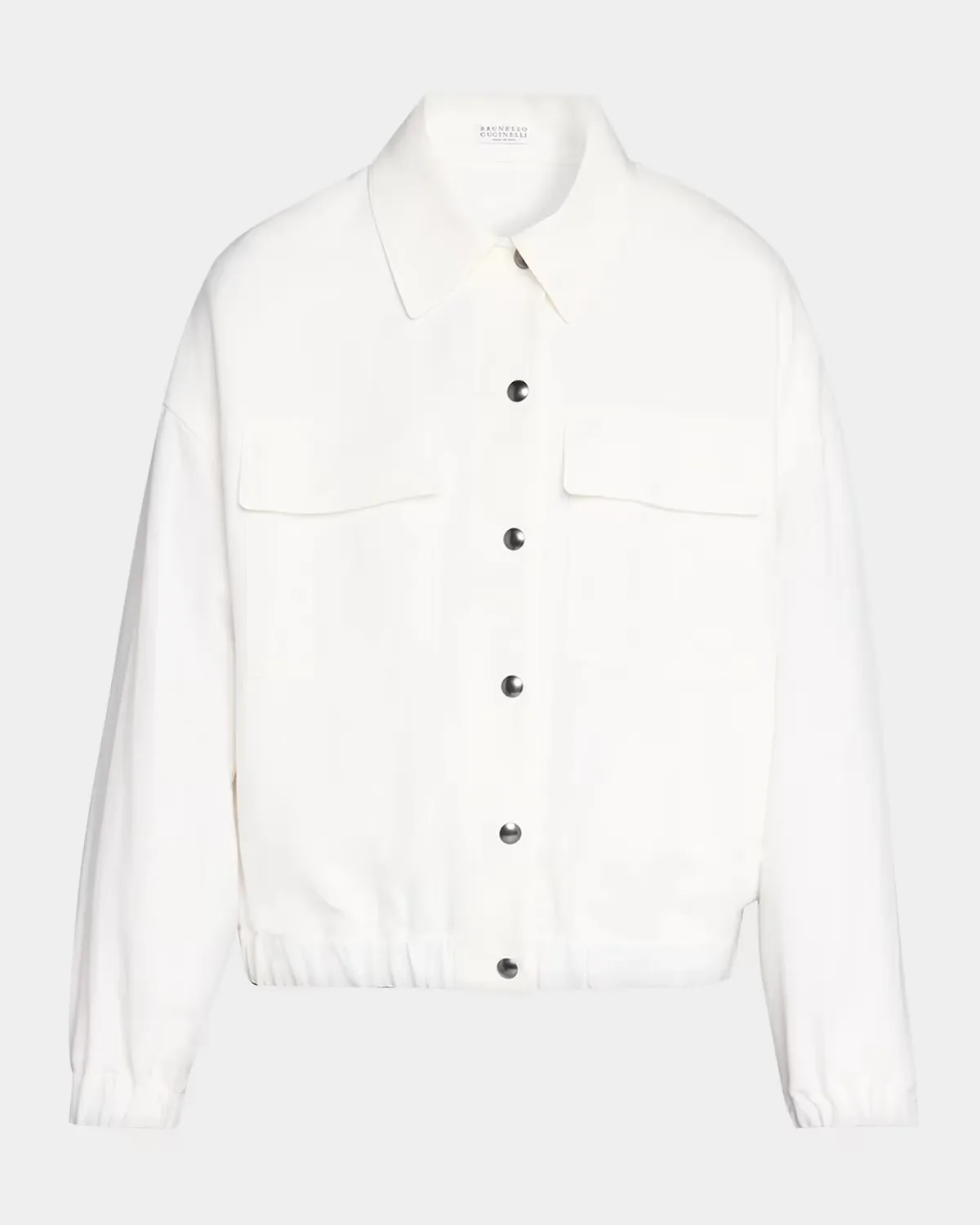 Oversized Denim Shirt Jacket by Brunello Cucinelli