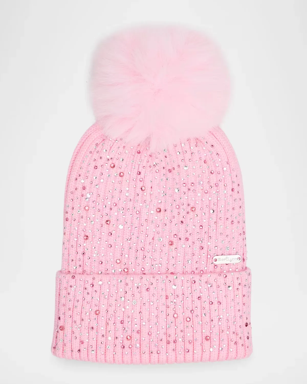 Crystal-Embellished Beanie by Bari Lynn