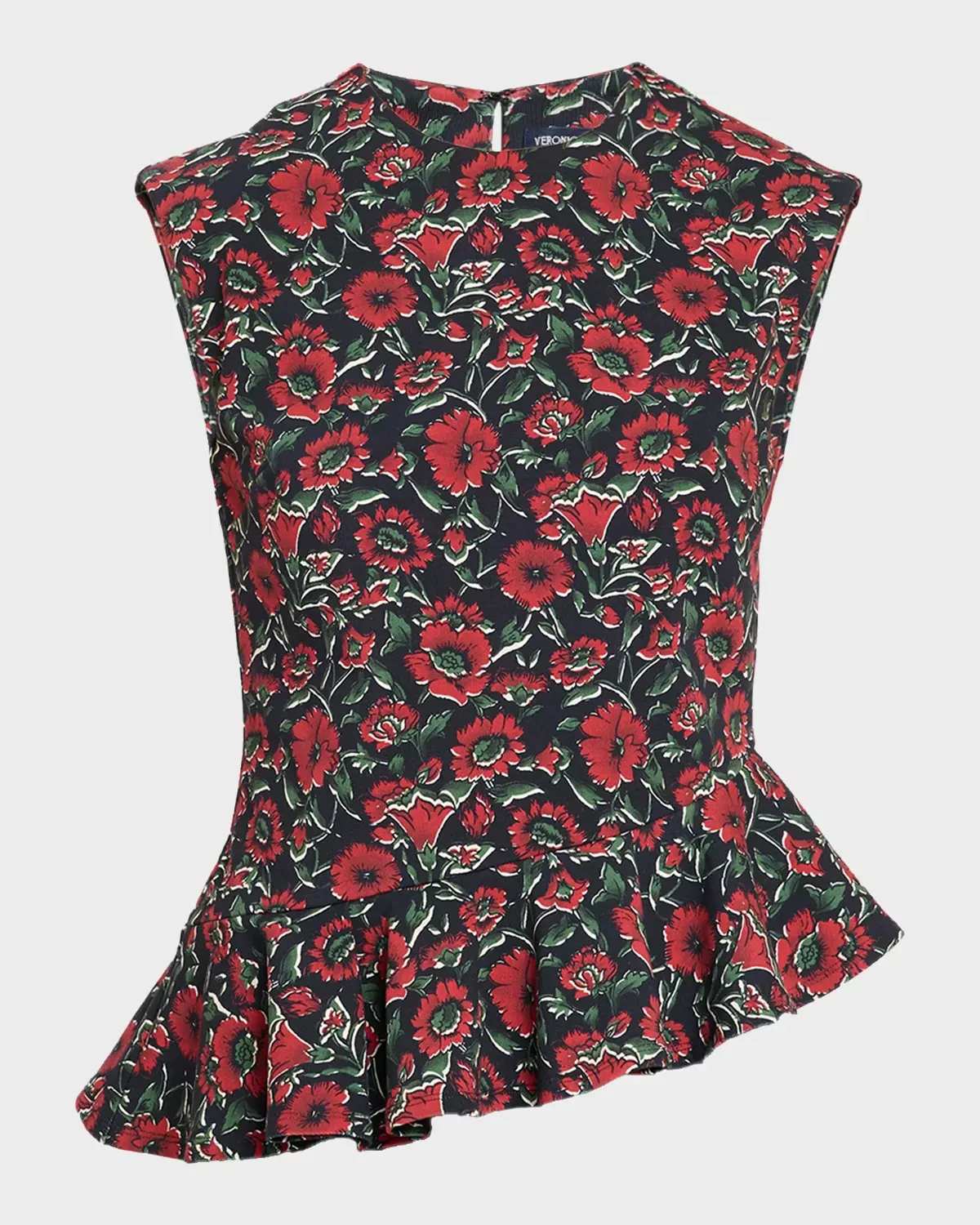 Elisara Peplum-Hem Top by Veronica Beard
