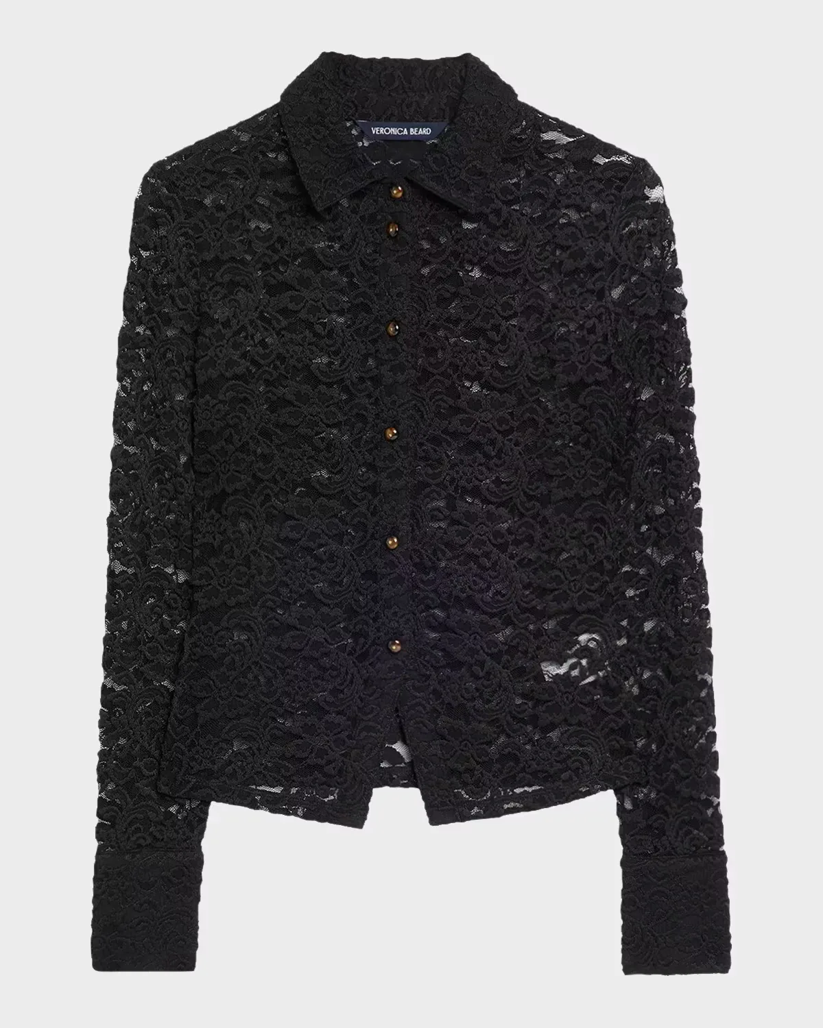 Wittaker Lace Button-Front Shirt by Veronica Beard