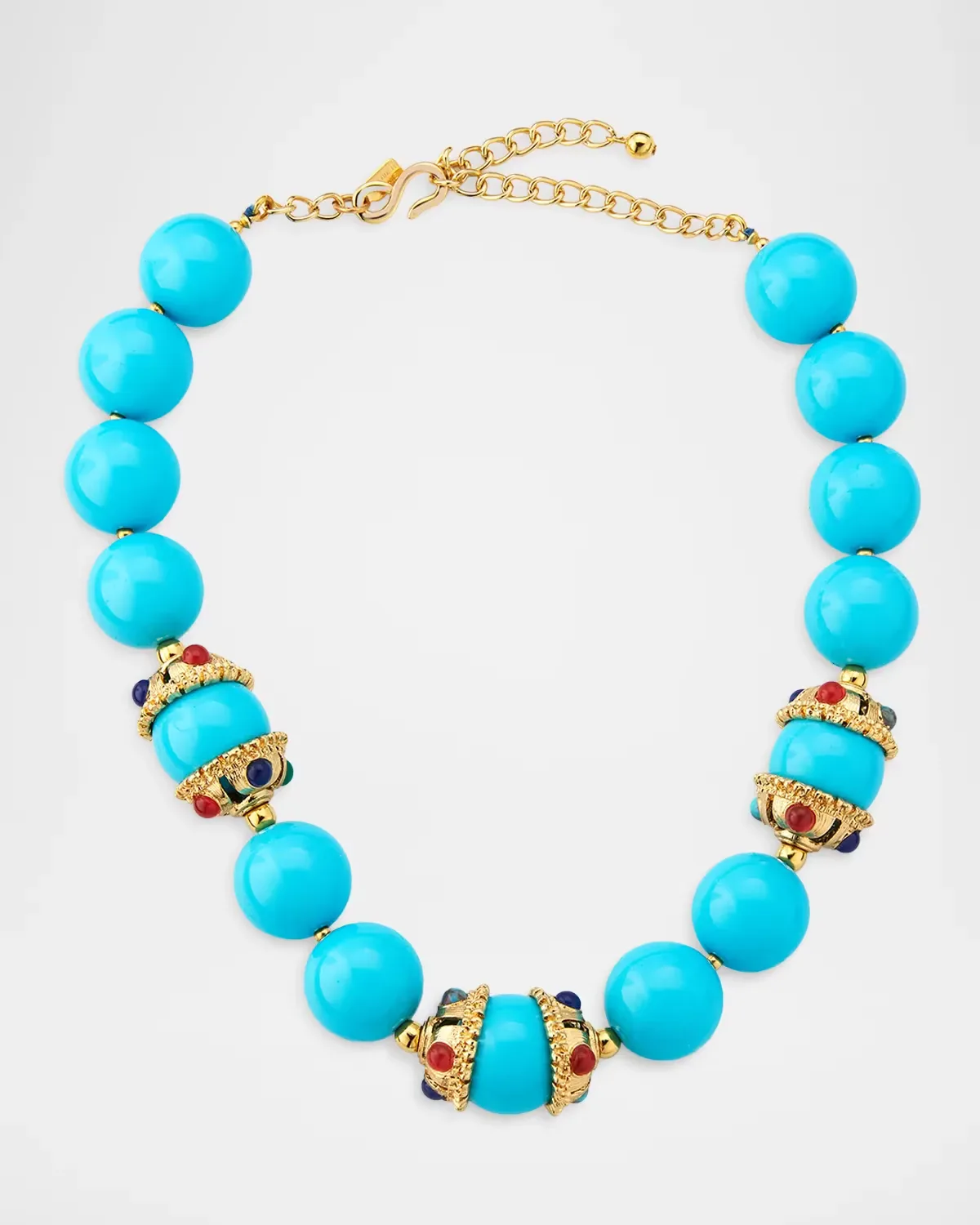 18K Gold-Plated Beaded Necklace by Kenneth Jay Lane