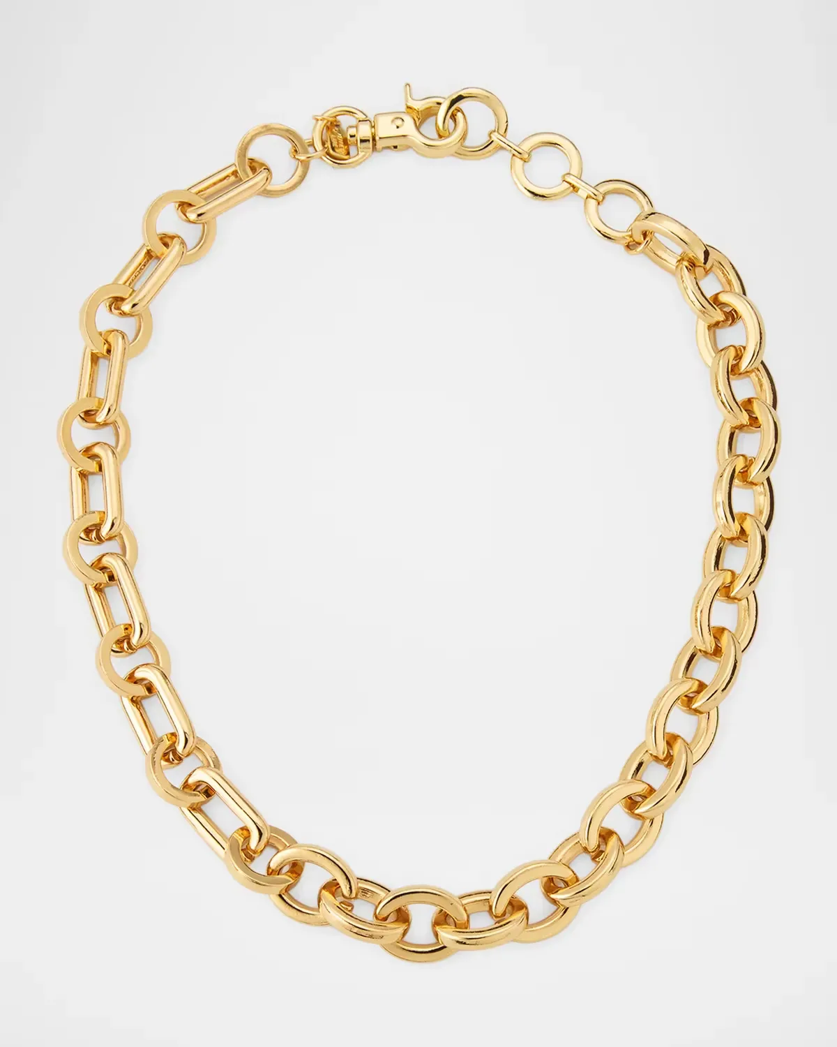 18K Gold-Plated Link Necklace by Kenneth Jay Lane