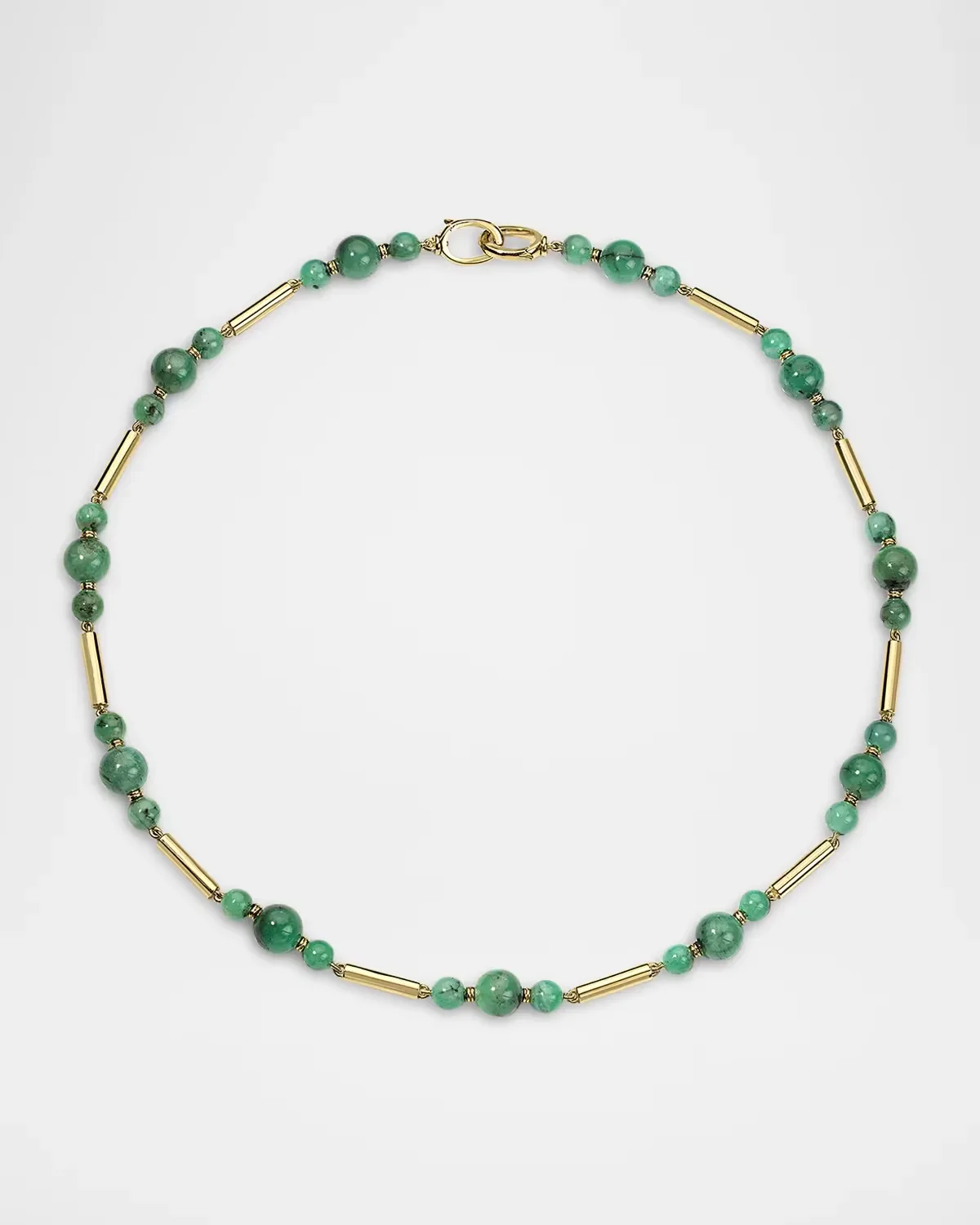 Gilda 18K Yellow Gold and Emerald Necklace