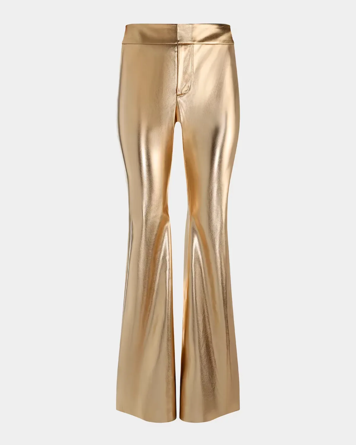 Andrew Faux-Leather Boot-Cut Pants by Alice + Olivia