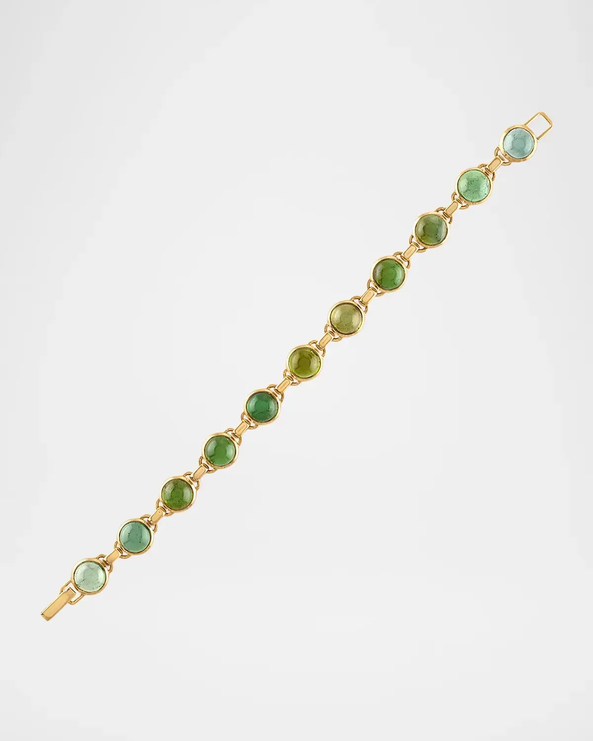Vic 18K Yellow Gold and Tourmaline Tennis Bracelet by Jade Ruzzo