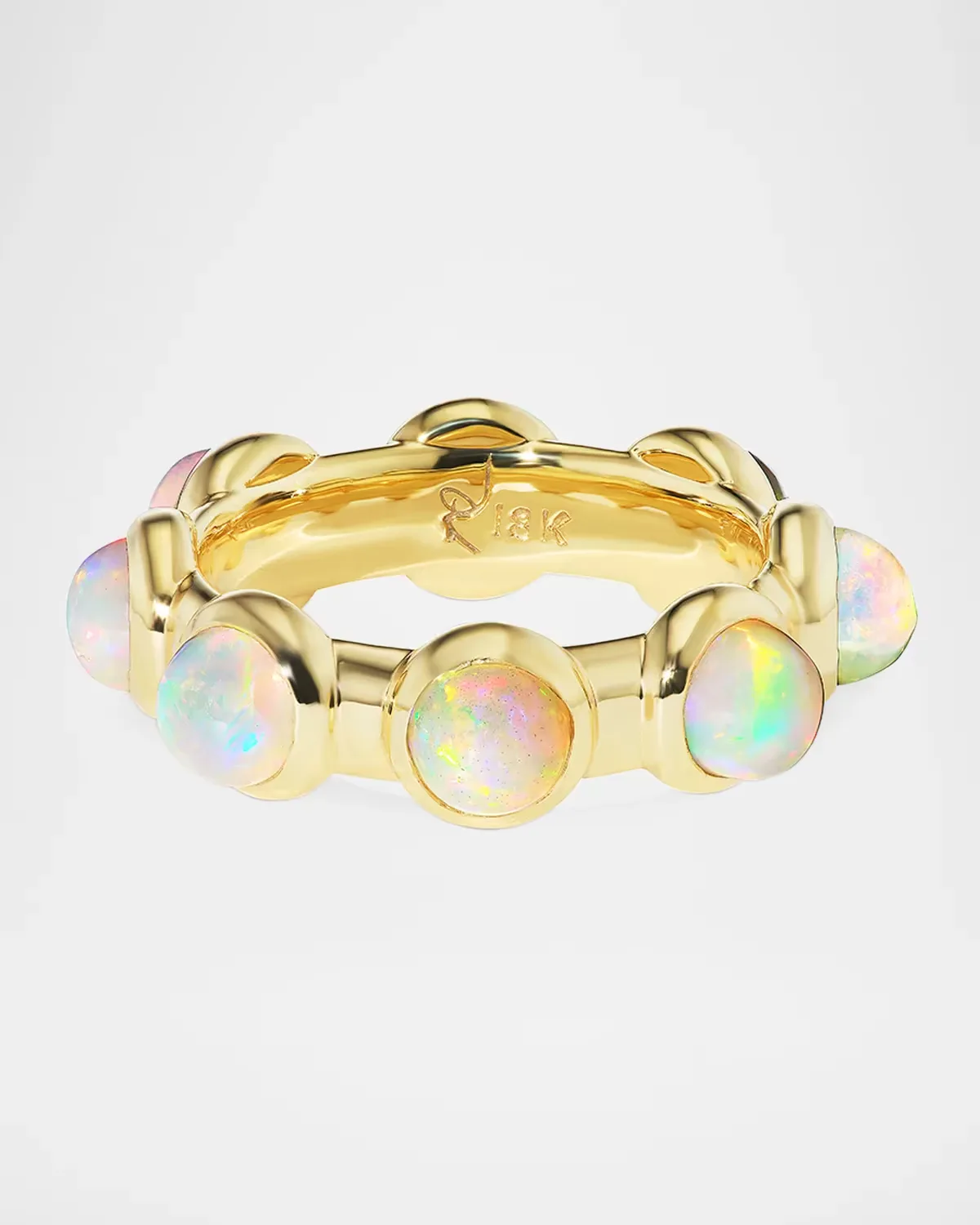 Vic 18K Yellow Gold and Opal Ring by Jade Ruzzo