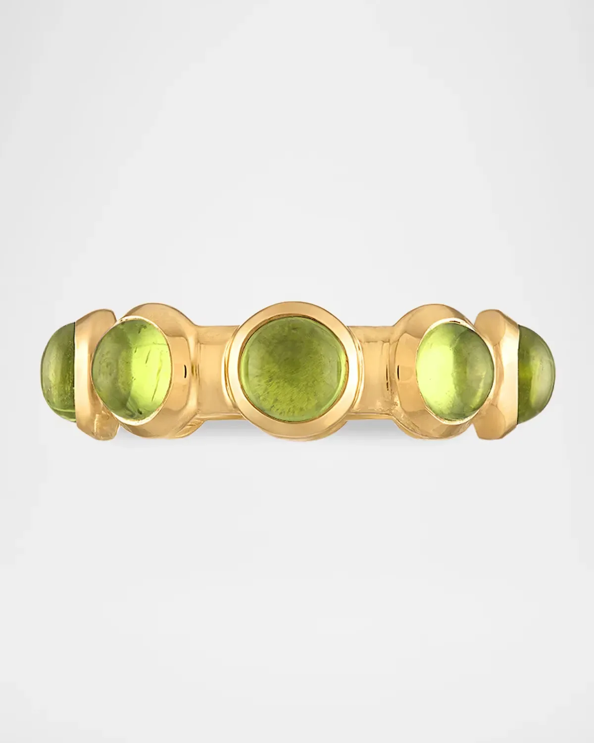 Vic 18K Yellow Gold and Peridot Ring by Jade Ruzzo