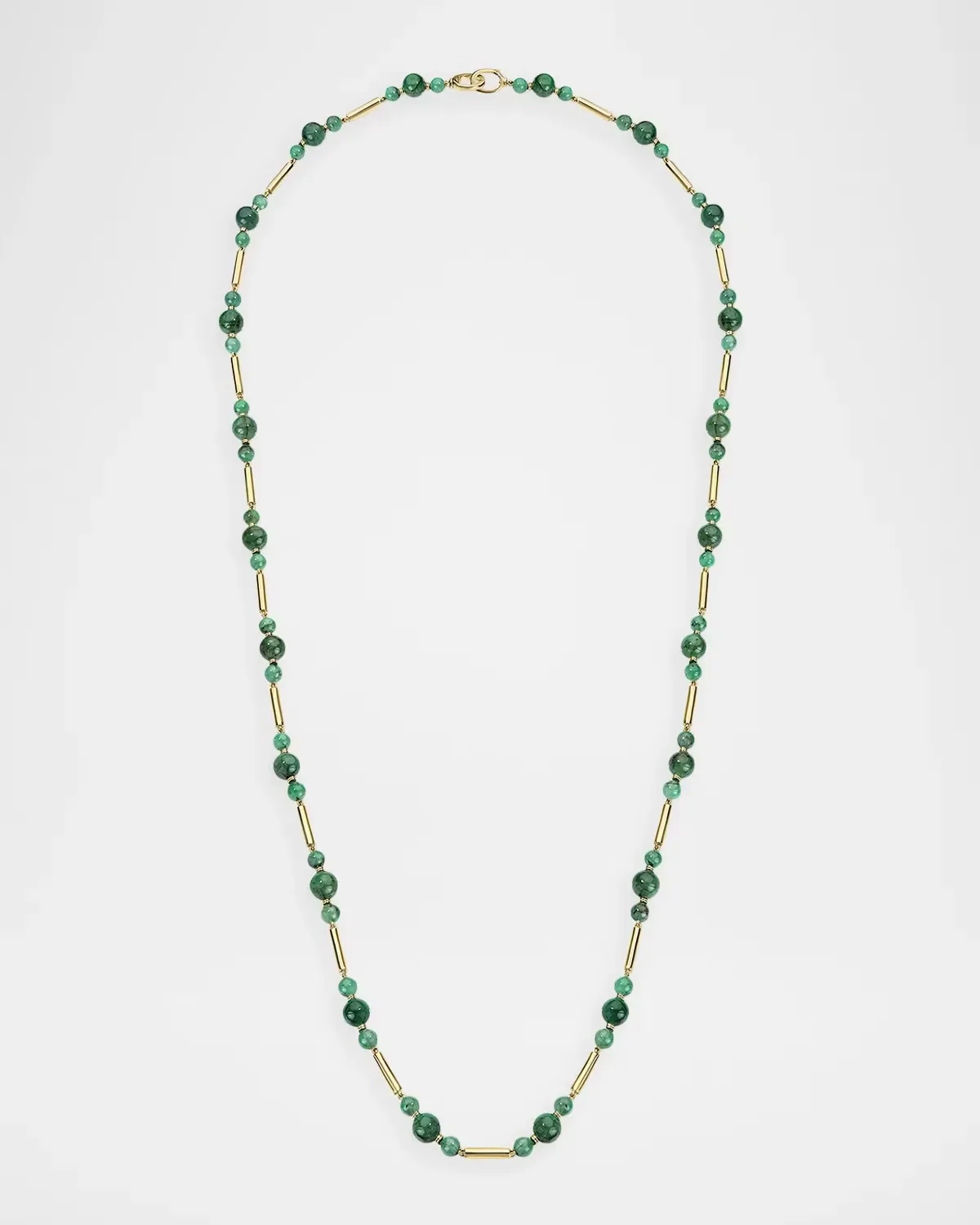 Gilda 18K Yellow Gold and Emerald Chain Necklace