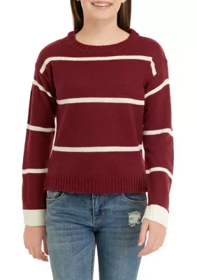 Long Sleeve Jacquard Sweater by Derek Heart Girl