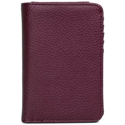 Solid Pebble Vegan Leather Snap Bi-Fold by Julia Buxton