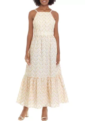 Charlese Eyelet Halter Maxi Dress by Lilly Pulitzer