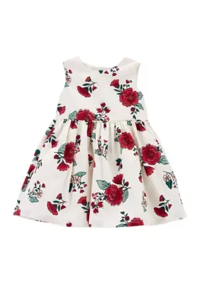 Printed Dress with Diaper Cover by Carter's