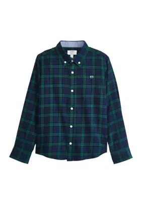 Woven Twill Plaid Button Down Shirt by Crown & Ivy