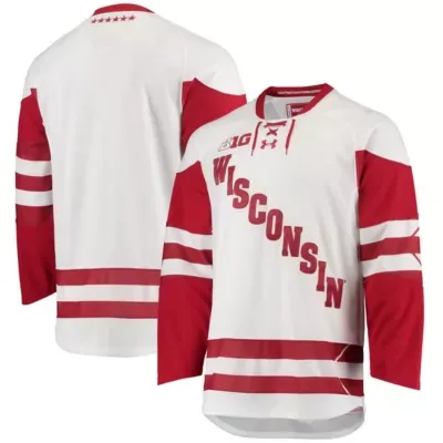 NCAA Under Armour Wisconsin Badgers UA Replica Hockey Jersey by Under Armour