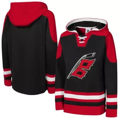 NHL Carolina Hurricanes Ageless Must Have Home Raglan V-Neck Hoodie by Outerstuff