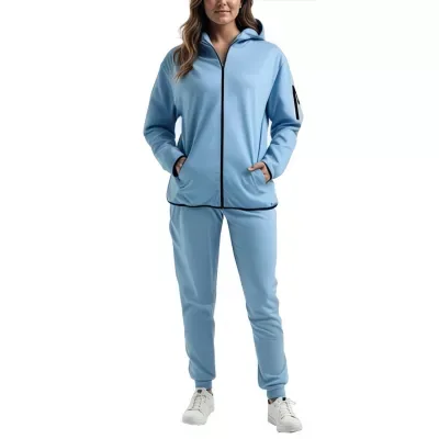 Tech Fleece 2-Piece Set - Zipper Hoodie & Jogger Sweatpants, Soft Cotton Blend by Galaxy by Harvic