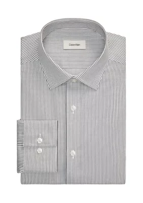 Refined Cotton Stretch Slim Fit Dress Shirt by Calvin Klein