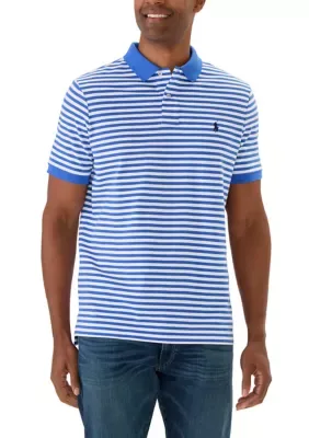 Classic Fit Striped Mesh Polo Shirt by Polo Ralph Lauren