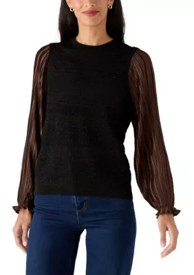 Mesh Sleeve Sweater by Zac & Rachel