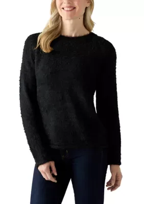 Fluffy Yarn Pullover Sweater by Zac & Rachel