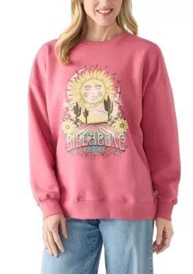 Oversized Graphic Crew Sweatshirt by Billabong