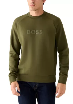 Logo Graphic Crew Neck Long Sleeve Sweatshirt by Hugo Boss