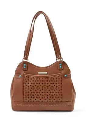 Faux Leather Satchel Bag by White Mountain