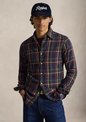 Classic Fit Plaid Brushed Flannel Shirt by Polo Ralph Lauren