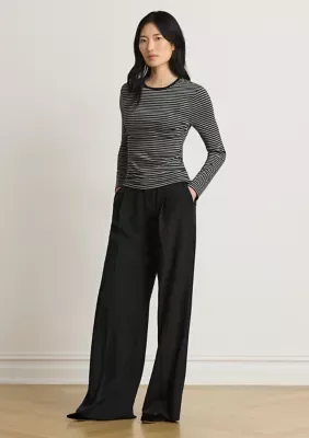 Striped Cotton-Blend Long-Sleeve Tee by Ralph Lauren