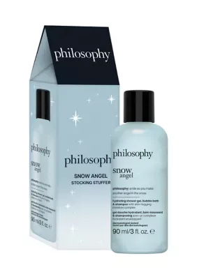 Snow Angel Hydrating Shower Gel, Bubble Bath, & Shampoo Stocking Stuffer, 3oz by Philosophy
