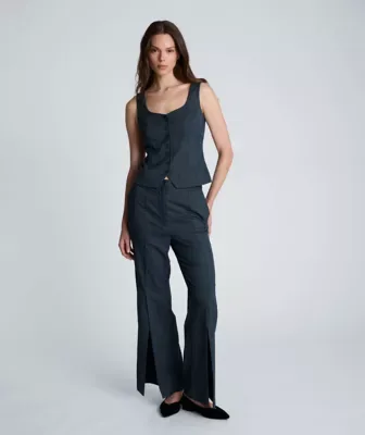 Button Front Bustier Vest by Kenneth Cole