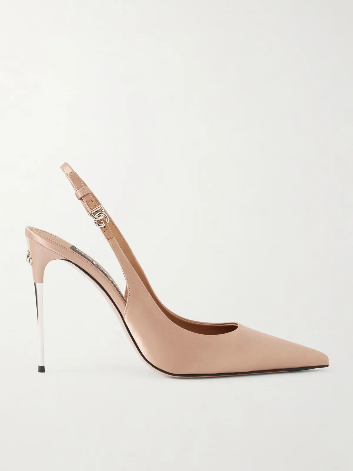- Satin Slingback Pumps -