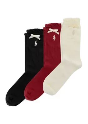 Velvet Ribbon Pointelle 3 Pack by Polo Ralph Lauren