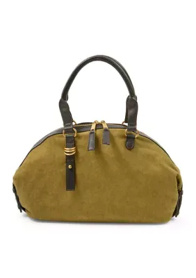 Canvas Dome Satchel Bag by Dolce Vita