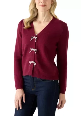 Sparkle Bow Cardigan by Zac & Rachel