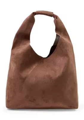 Faux Suede Hobo Bag by Olivia & Kate