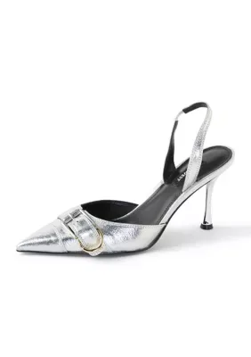 Patsie 3 Pointy Toe Buckle Top Heels by Nine West