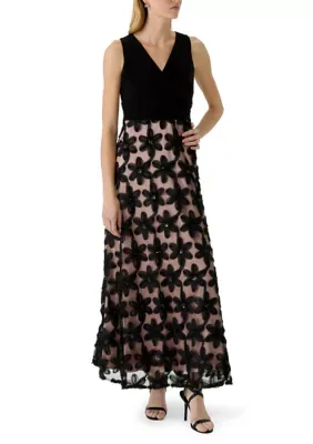 Sleeveless Ruched Waist Ballgown with Pockets by Livia Jolie