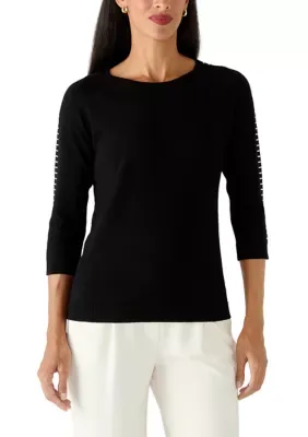 Embellished Raglan Sweater by Zac & Rachel