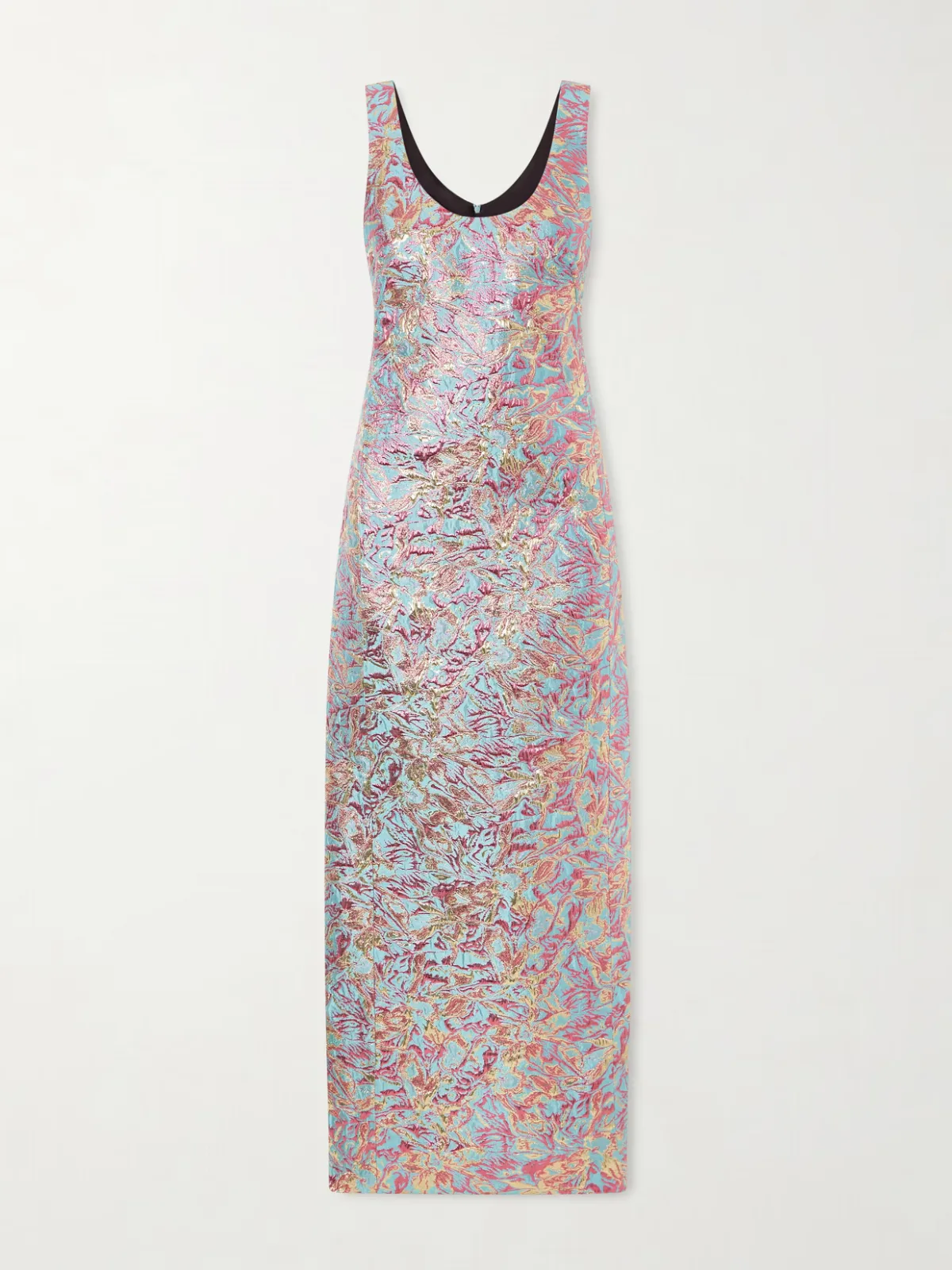 - Brocade Maxi Dress -