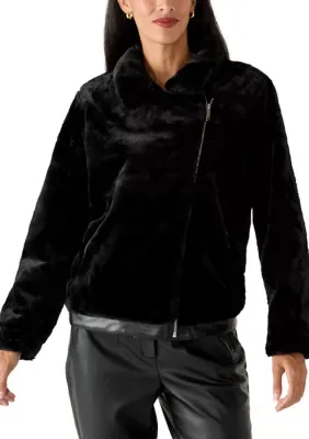 Nina Leonard Faux Fur Jacket by Nina