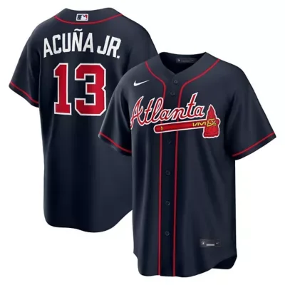 MLB Nike Ronald Acua Jr. Atlanta Braves Alternate Replica Jersey by Nike