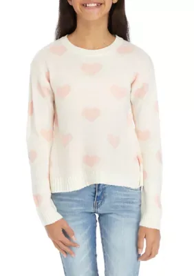 Long Sleeve Jacquard Sweater by Derek Heart Girl