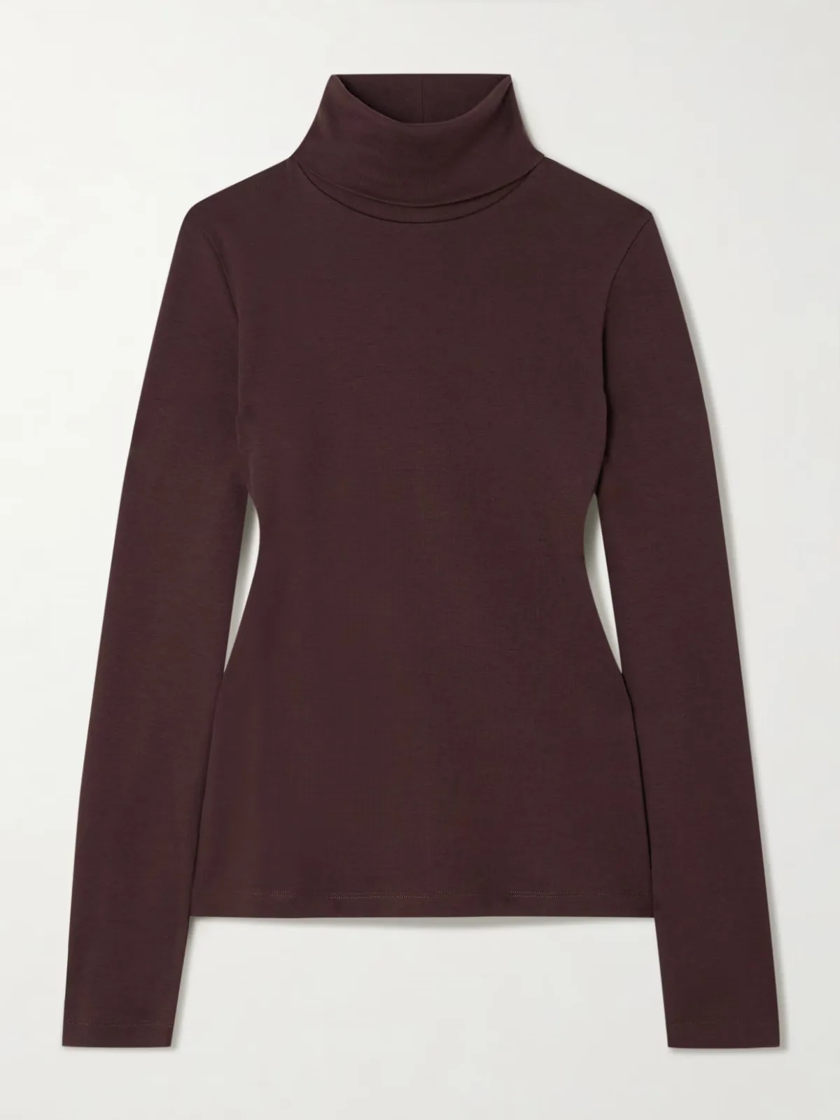 - Dinah Ribbed Organic Cotton-jersey Turtleneck Top -