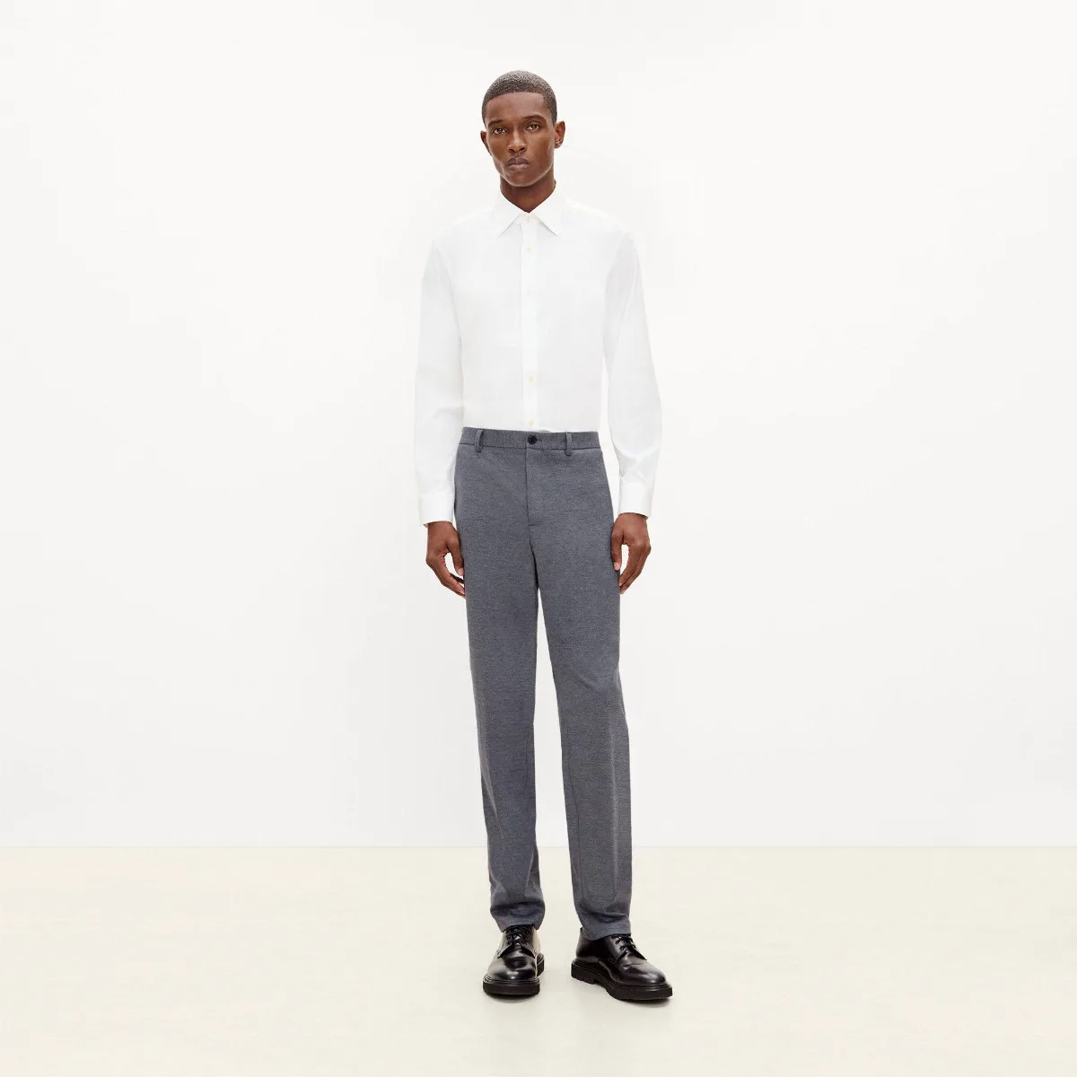 Zaine Drawstring Pant in Wool-Blend Knit by Theory