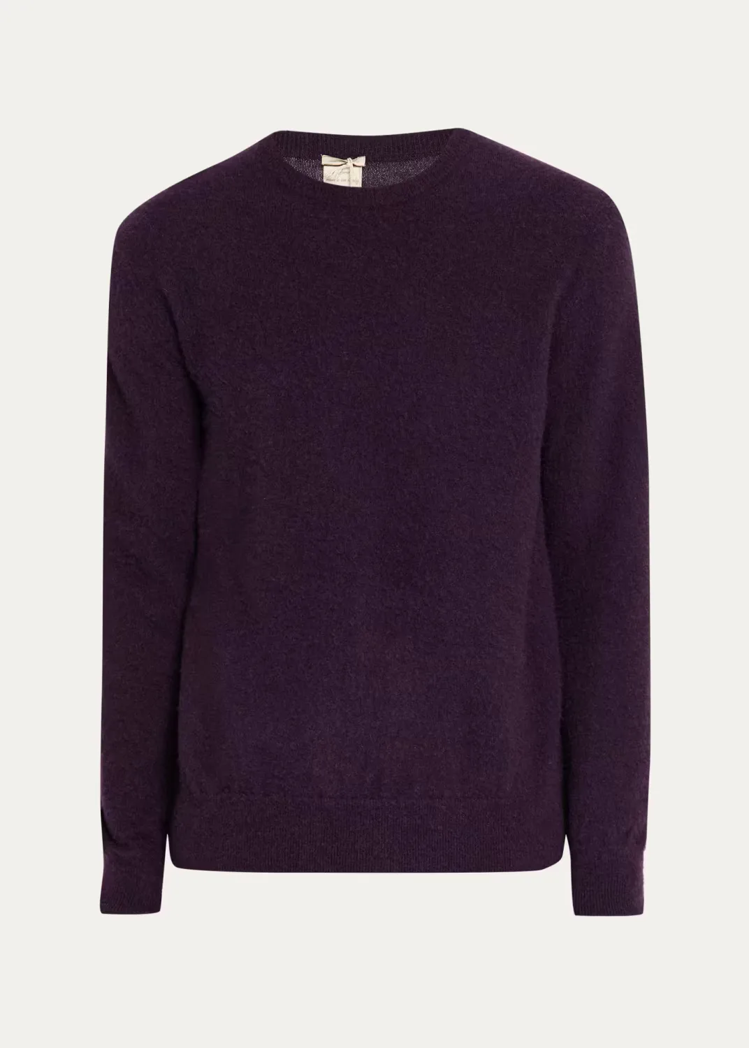 Brushed Cashmere Crewneck Sweater
