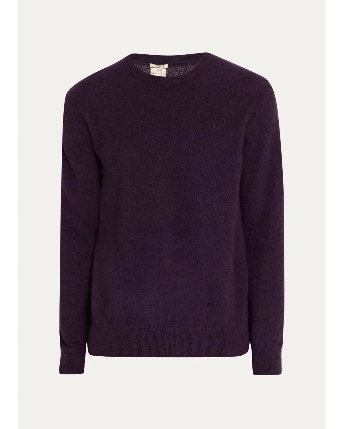 Brushed Cashmere Crewneck Sweater by Massimo Alba