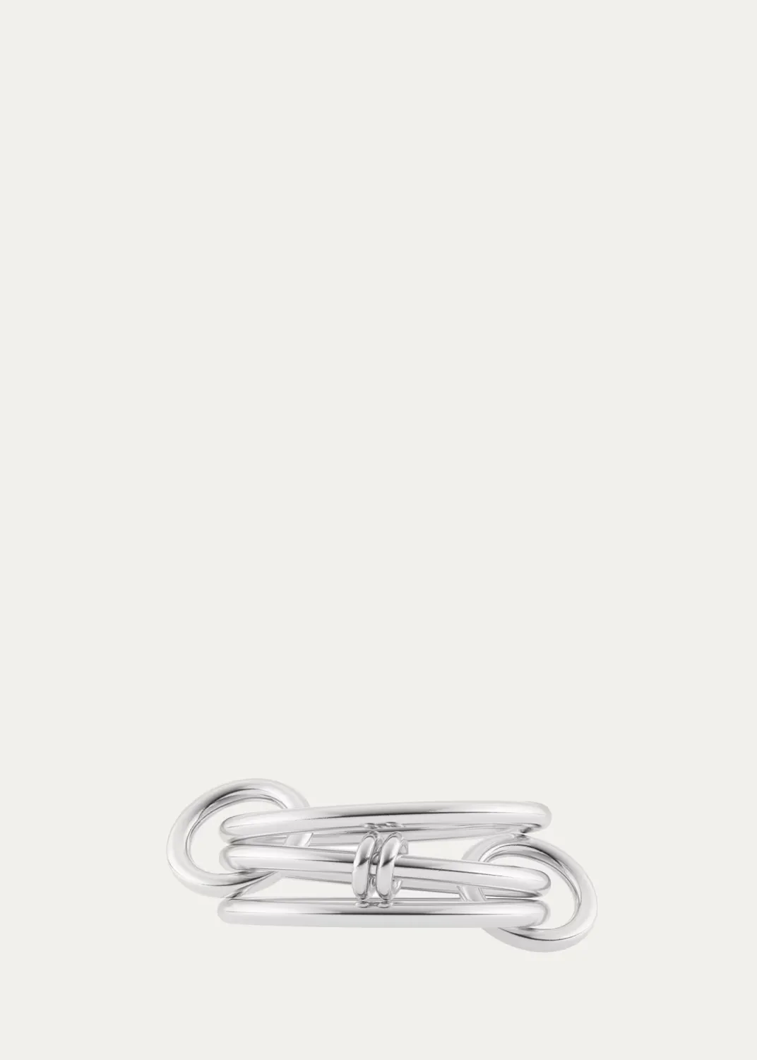 Acacia Silver Three-Link Ring by Spinelli Kilcollin