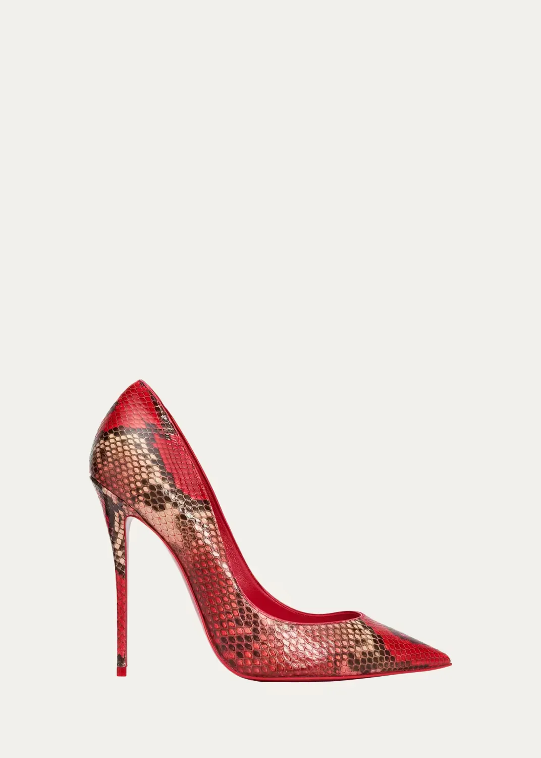 120mm La Pigalle Snakeskin Pumps