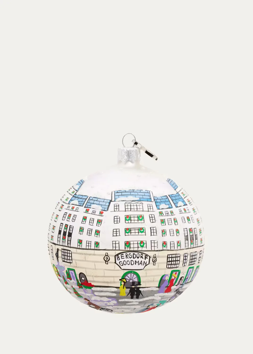 Bergdorf Goodman Store 125th Anniversary Christmas Ornament by Michael Storrings